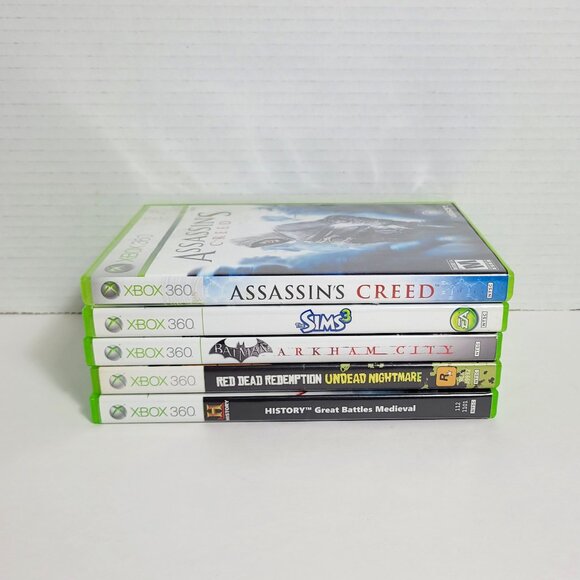 Lot of 5 Xbox 360 Action Strategy Games See Description